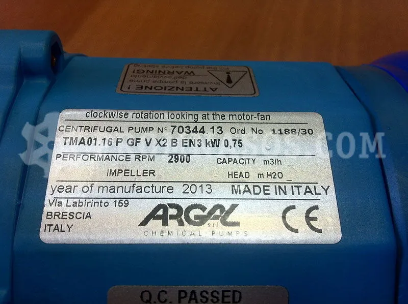 Argal TMA 01.16-GF